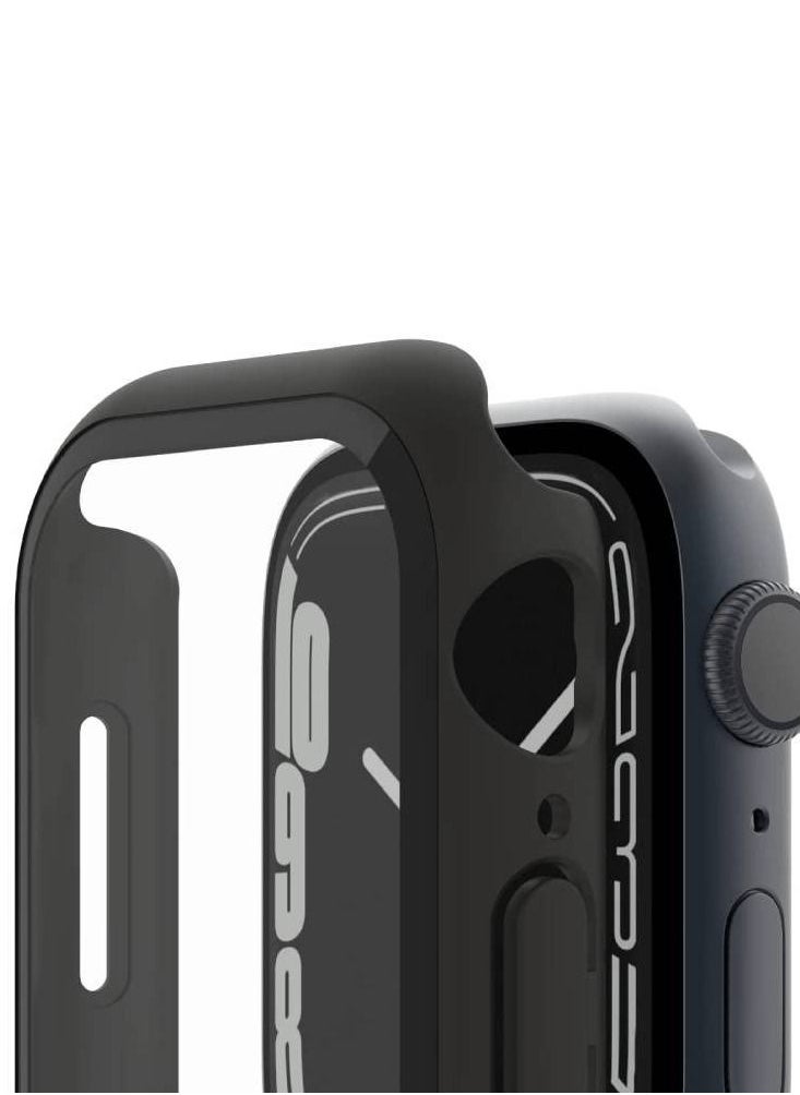Generic - Soft Silicone Protector Case For Apple Watch Series 7 41mm Black - Image 1