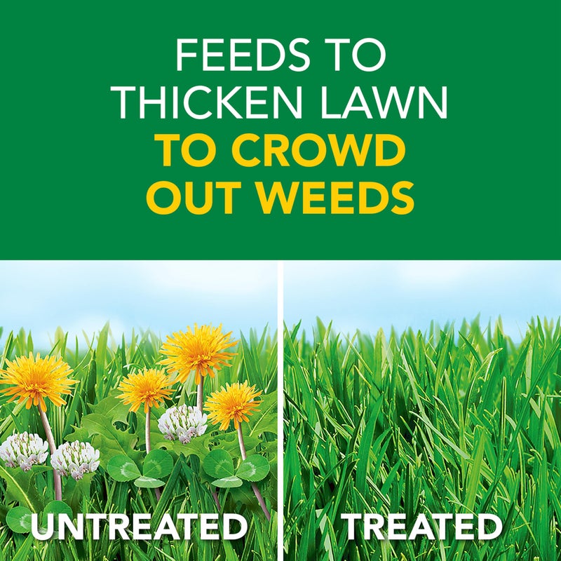 Scotts Turf Builder Weed and Feed5 - Weed Killer Plus Lawn Fertilizer, Lawn Weed Killer, Controls Dandelion and Clover, Grass Fertilizer For Up To 4,000 sq. ft., 11.32 lb. - Image 2