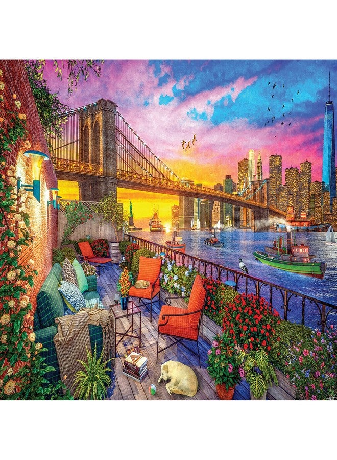 RoseArt - Kodak Premium Cork - Manhattan Balcony Sunset - 1000 Piece Jigsaw Puzzle for Adults - Image 1