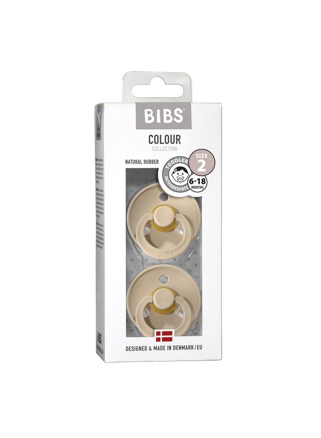 BIBS Pacifiers ; Natural Rubber Baby Pacifier ; Set Of 2 Bpa Free Soothers ; Made In Denmark ; Vanilla ; Size 6 18 Months - Image 4