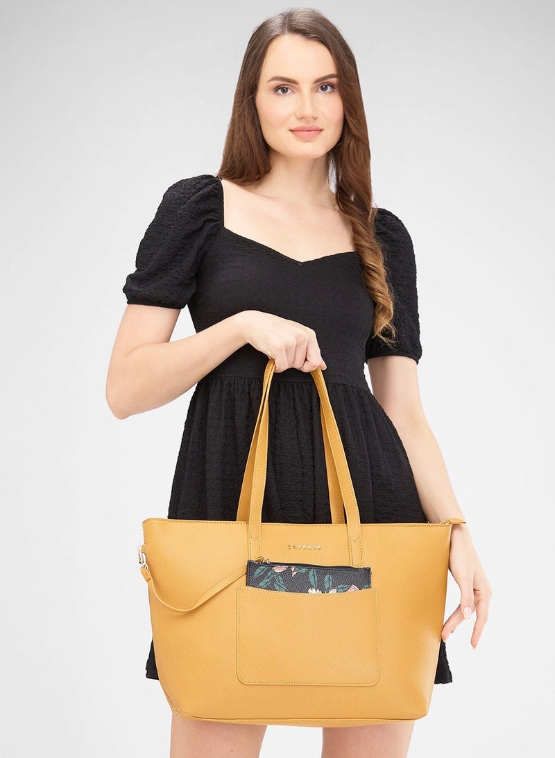 CAPRESE CAPRESE-DAPHNY TOTE LARGE YELLOW - Image 4