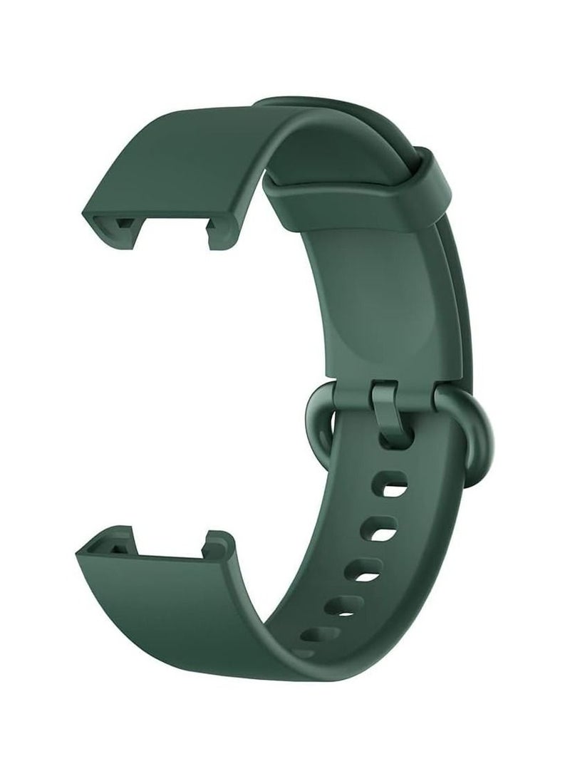 Generic Xiaomi Mi Watch Lite Strap Replacement Sport Soft Silicone Bracelet For Xiaomi Redmi Watch Smart Watch Band - Dark Green  - Image 1