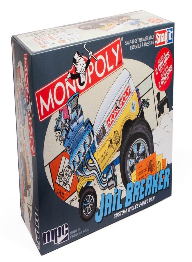 MPC Monopoly Willy's Jail Breaker 1:25 Scale Model Kit, Factory Color - Image 1