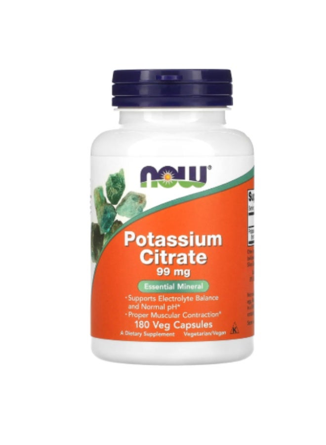 Potassium Citrate 99Mg Cap 180S