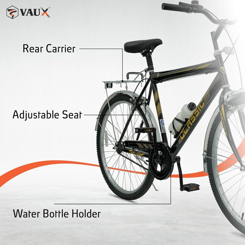 Vaux Classic Mountain Bike || 26 Inch Wheel Size || For Adults || Adjustable Seat || Green - Image 3