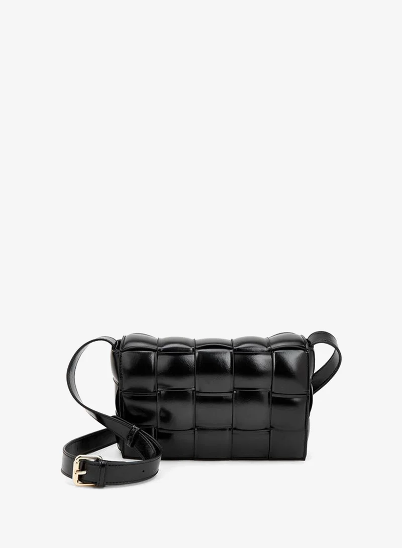 Quilted Crossbody Bag With Adjustable Strap