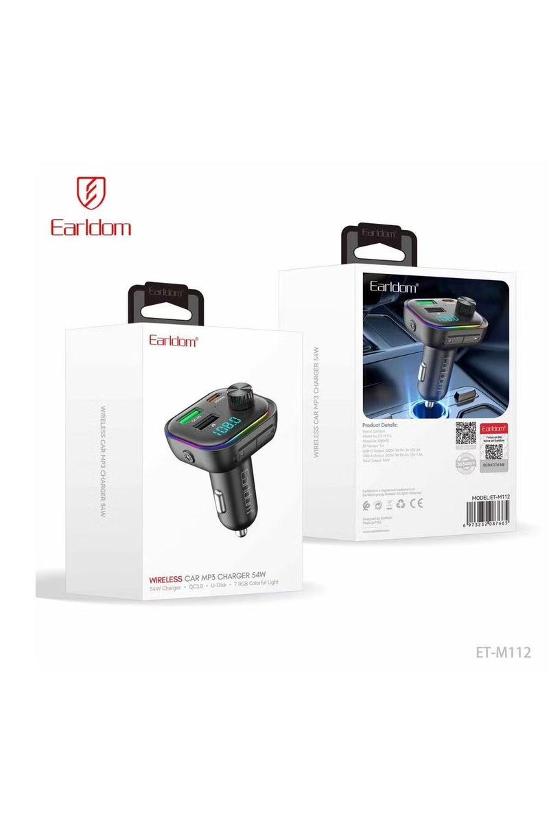 ACLIX Dual USB Fast Car Charger With LED Display – TF Card & Music Playback Support