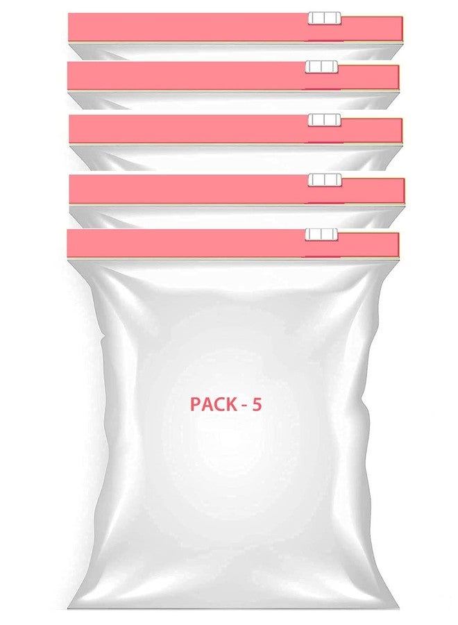 MOBDESK Zip Lock Pouches, Food Storage Bags Seal & Leak Proof, Bpa Free Reusable Freezer Bags for Travel, Marinate Meats, Fruit, Vegetable for Fridge & Freezer Zipper Bag (Pick - 5pcs- Ur- 5611 - Image 1