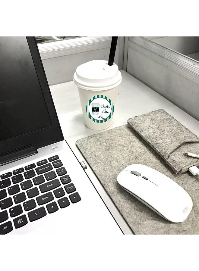 Besttile Thanks A Latte Thank You Sticker Labels - Image 4