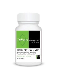 Davinci Labs Hair Skin & Nails Dietary Supplement To Support Smooth Healthy Skin Strong Nails And Hair Health* With Vitamin C And D3 Minerals Biotin Zinc And More Glutenfree 60 Capsules  - Image 2