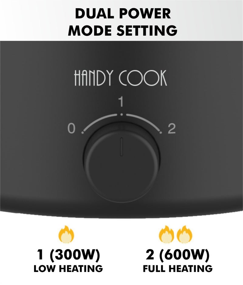 KenBerry Handy Cook Multipurpose Stainless Steel Electric Kettle | Multi Kettle | Multi Cooker | Travel Kettle | Make Infant Food, Instant Food, Tea, (1.65 L, Steel/Black) - Image 5