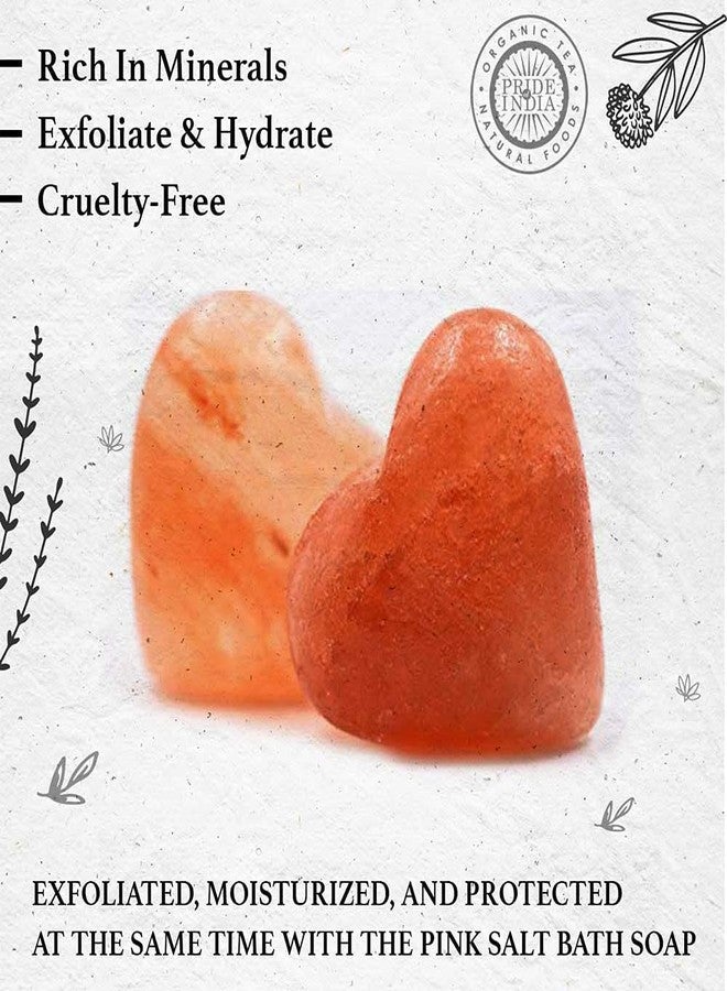 Pride Of India Pink Salt Crystal Accessories (Pink Salt Crystal Soap - Heart Shape) - Image 2
