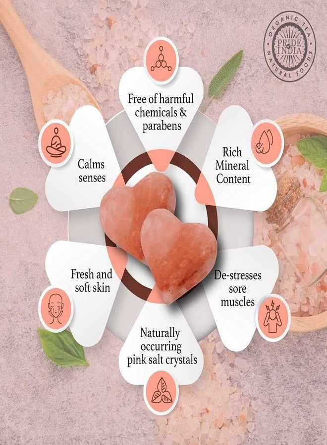 Pride Of India Pink Salt Crystal Accessories (Pink Salt Crystal Soap - Heart Shape) - Image 4