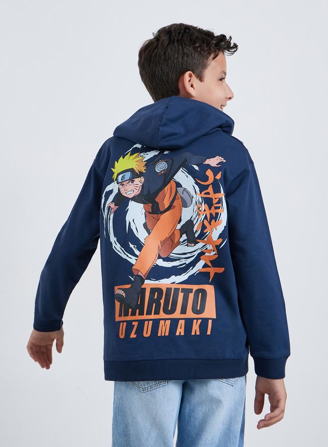 Styli Teens Naruto Graphic Print Cotton Hoodie - Image 3