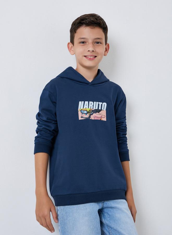 Styli Teens Naruto Graphic Print Cotton Hoodie - Image 1