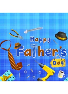 HOWAF 3Pcs Happy Father'S Day Tablecloth Plastic Fathers Day Party Table Coverdisposable Plastic Rectangular Table Covers For Home Men Family Prom Fathers Day Party Supplies51.2 X 86.6 Inch  - Image 3