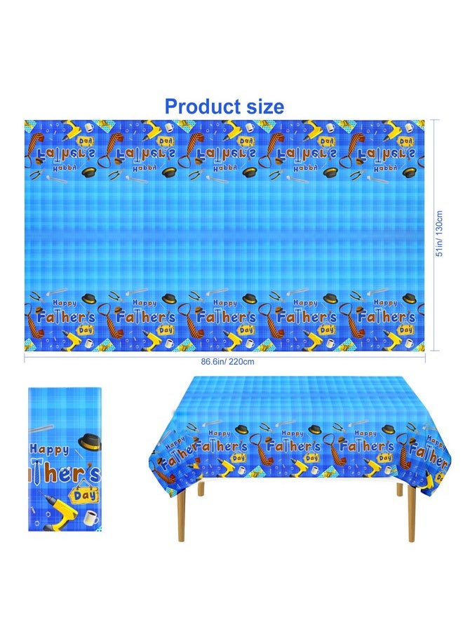 3Pcs Happy Father'S Day Tablecloth Plastic Fathers Day Party Table Coverdisposable Plastic Rectangular Table Covers For Home Men Family Prom Fathers Day Party Supplies51.2 X 86.6 Inch - pzsku/ZE49B2088C0C1FC087386Z/45/_/1720088809/13708850-235e-472d-a735-680e06e1f583