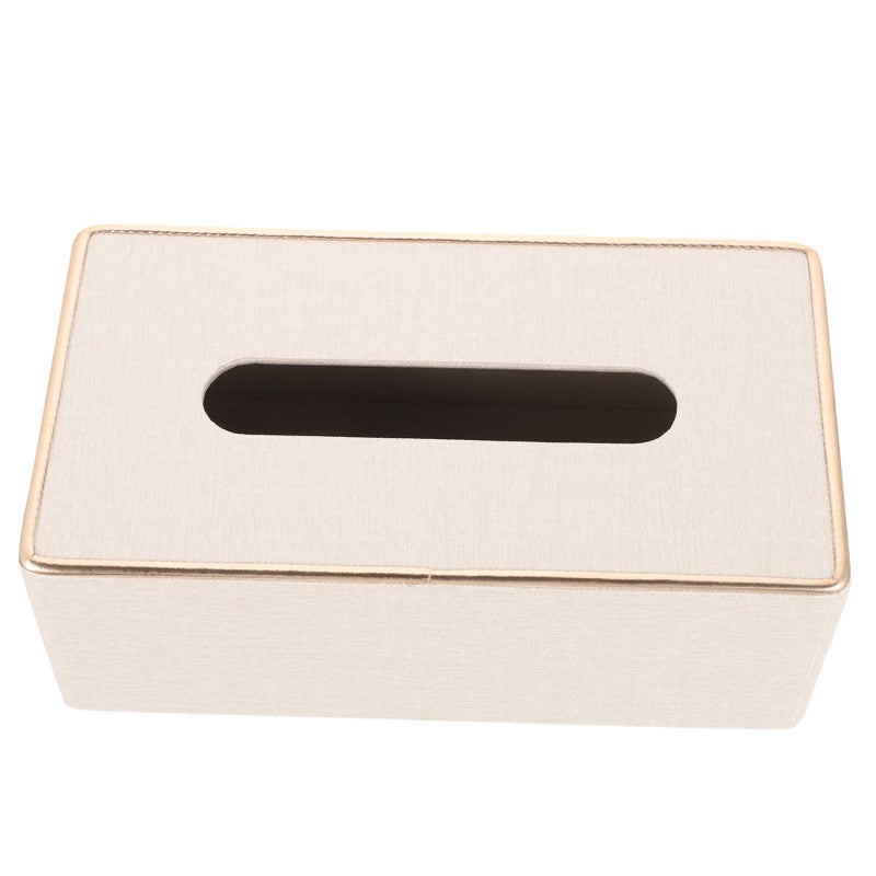 Leather Tissue Box Cover Paper Holder For Box Tissues Easy Clean Home Decor Square - Image 2