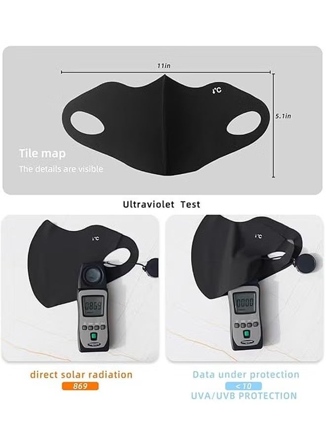 4 Pcs 3D Breathable Face Mask, Reusable Sun Protection Mask for Daily Commute, Face Shield For Hiking Riding Exercise - Image 3