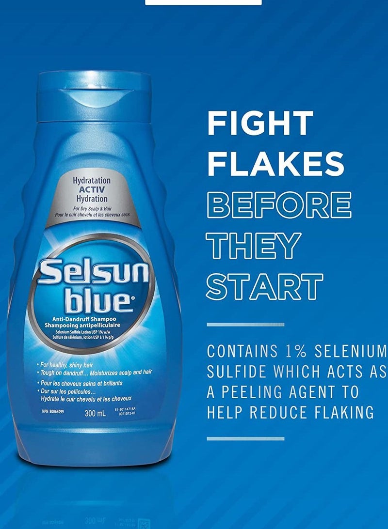 Selsun blue ACTIV Hydration Anti-Dandruff Shampoo 300 ml - Image 3