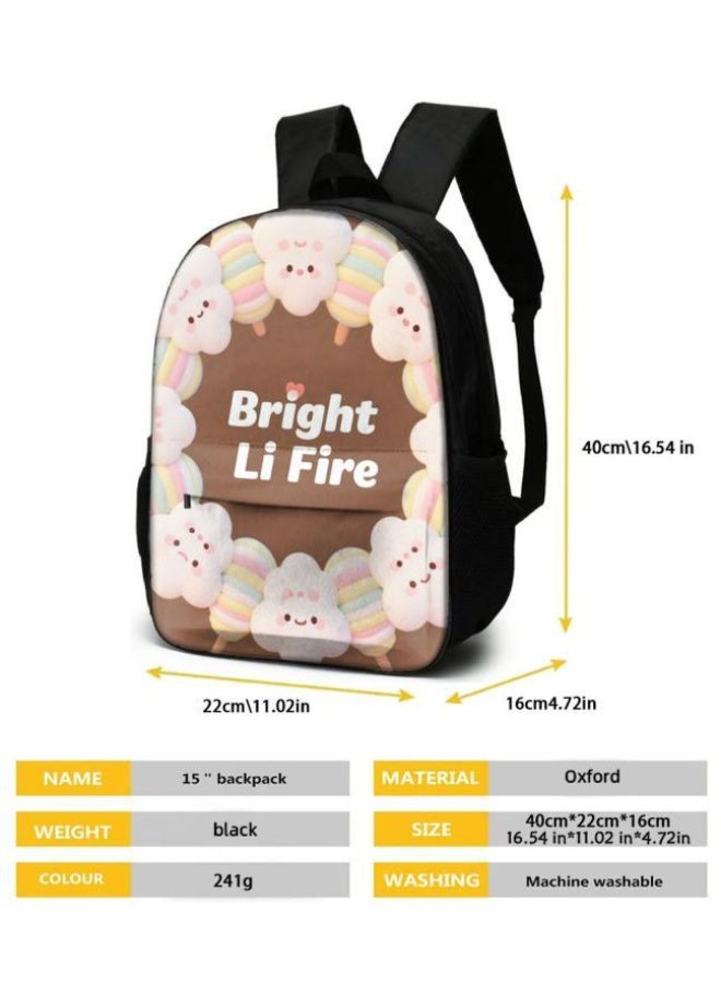 واضح من النار حقيبة كرتونية من ثلاث قطع، يسهل التعامل معها في مناسبات مختلفة (متوفرة للطلاب والأطفال والأصدقاء في النزهايات وتسلق الجبال والتعليم المدرسي وما إلى ذلك) | الكتفين + حقائب اليد + حقائب القرطاسية | موسم العودة إلى المدرسة / هدايا المهرجان - 118 - Image 5