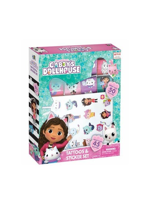 Gabby's Dollhouse - Mosaic Tattoo & Stickers Set