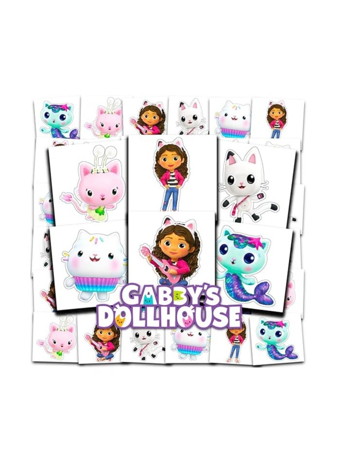Gabby's Dollhouse - Mosaic Tattoo & Stickers Set