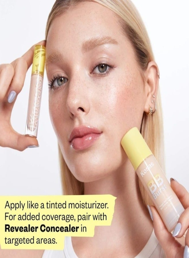 KOSAS BB Burst Tinted Moisturizer Gel Cream with Copper Peptides - Medium Tan Warm 25 - Medium Tan With Warm Undertones 30ml - Image 5