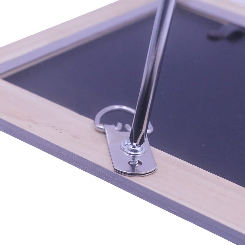 GUSSKER Heavy Duty D-Ring Picture Hangers with Screws, 30 Pcs Large Wide D Ring Picture Hanging Hardware, 2 Holes Picture Hooks for Mirror, Clock, Decoration, Paintings, Artwork Picture Frame - Image 4