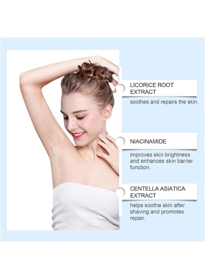 BARUBT Smoothing Solution Ingrown Hair Treatment: Glide Your Way to Silky-Smooth, Bump-Free Skin,With BHA,AHA,PHA, Niacinamide, and Licorice, Smooth, Soften And Hydrate 50ml - Image 2