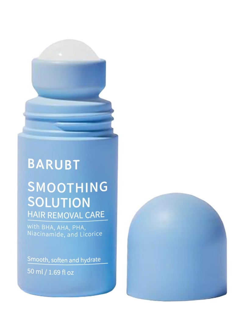 BARUBT Smoothing Solution Ingrown Hair Treatment: Glide Your Way to Silky-Smooth, Bump-Free Skin,With BHA,AHA,PHA, Niacinamide, and Licorice, Smooth, Soften And Hydrate 50ml - Image 1