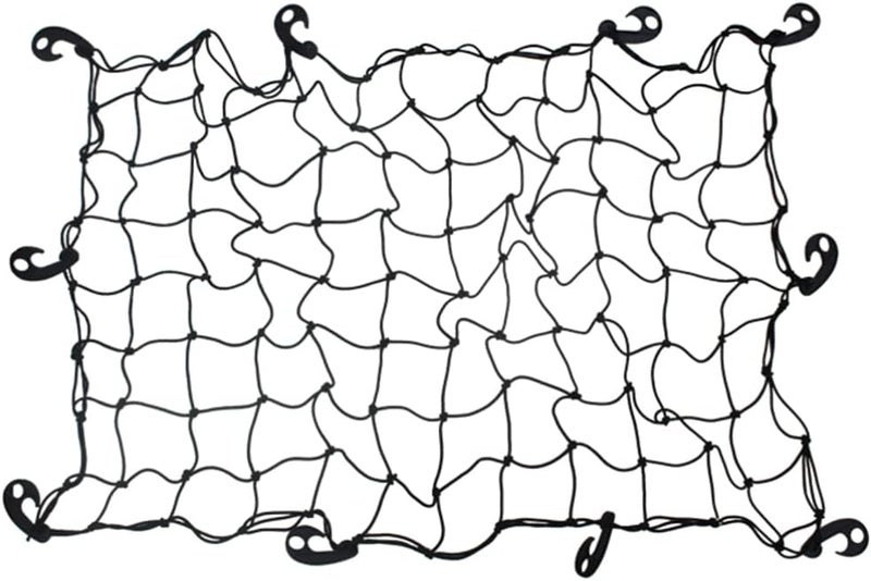 FAVOMOTO Car Roof Cargo Net Elastic Mesh Luggage Rack Cover for Anti-Sun Durable Design Fits Models for Travel Camping Black - Image 1