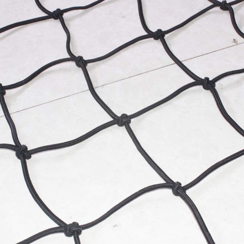FAVOMOTO Car Roof Cargo Net Elastic Mesh Luggage Rack Cover for Anti-Sun Durable Design Fits Models for Travel Camping Black - Image 4