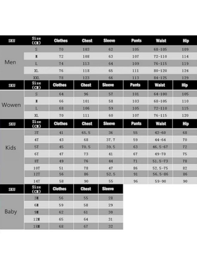 GGEROU بدلات بيجاما عائلية متطابقة بدلات بيجاما عائلية للبالغين والأطفال والأزواج والأطفال مجموعات عطلات مهرجانات ملابس نوم بأكمام طويلة مجموعات استرخاء للعطلات - Image 3