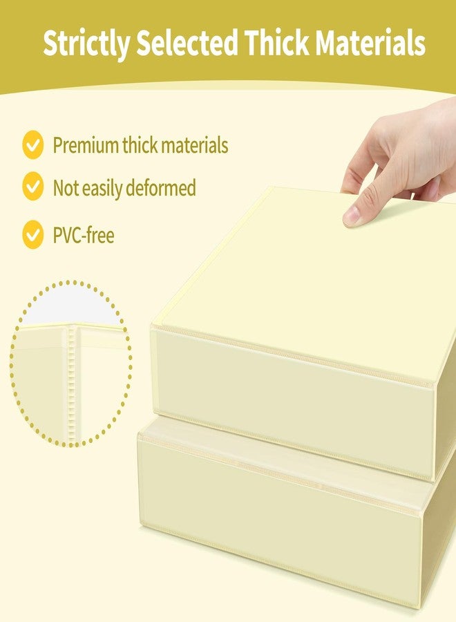 SUNEE 3 Ring Binder 2 Inch, Clear View Binder Three Ring PVC-Free (Fit 8.5x11 Inches) for School or Office Supplies, Yellow, 1 Pack - Image 3