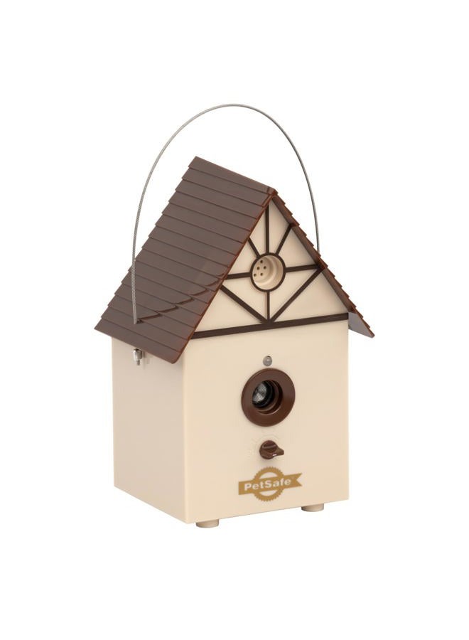 PetSafe Outdoor Ultrasonic Bark Control - Viral on TikTok - No Barking Deterrent for All Dog Sizes - Up to 1/4 Acre Coverage - Weatherproof - Great for Backyards - Bird House Design - Image 1