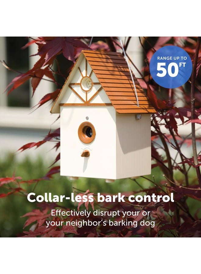 PetSafe Outdoor Ultrasonic Bark Control - Viral on TikTok - No Barking Deterrent for All Dog Sizes - Up to 1/4 Acre Coverage - Weatherproof - Great for Backyards - Bird House Design - Image 3