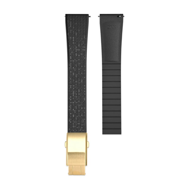 Bluejw Quick Release FKM Rubber Watch Strap 18mm 20mm 21mm 22mm - Premium Waterproof Replacement Band for Tissot & Omega Watches - Image 1