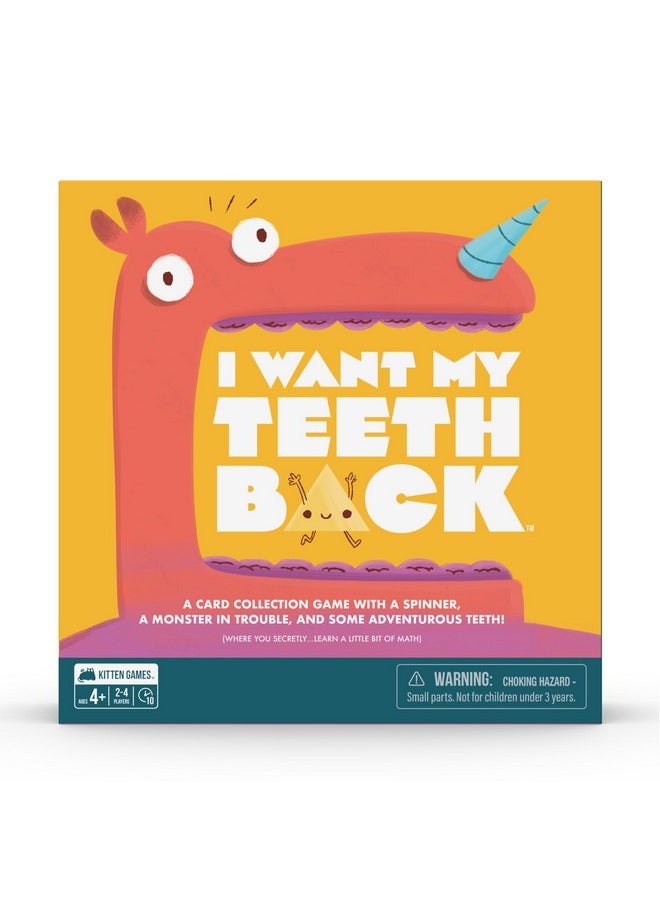 Exploding Kittens LLC Exploding Kittens I Want My Teeth Back 2-4 Players - Ages 4+ - 10 Minutes To Play - Card Collecting Math Game - Educational Kids Game, Family Game Night, Childrens Board Game  - Image 1