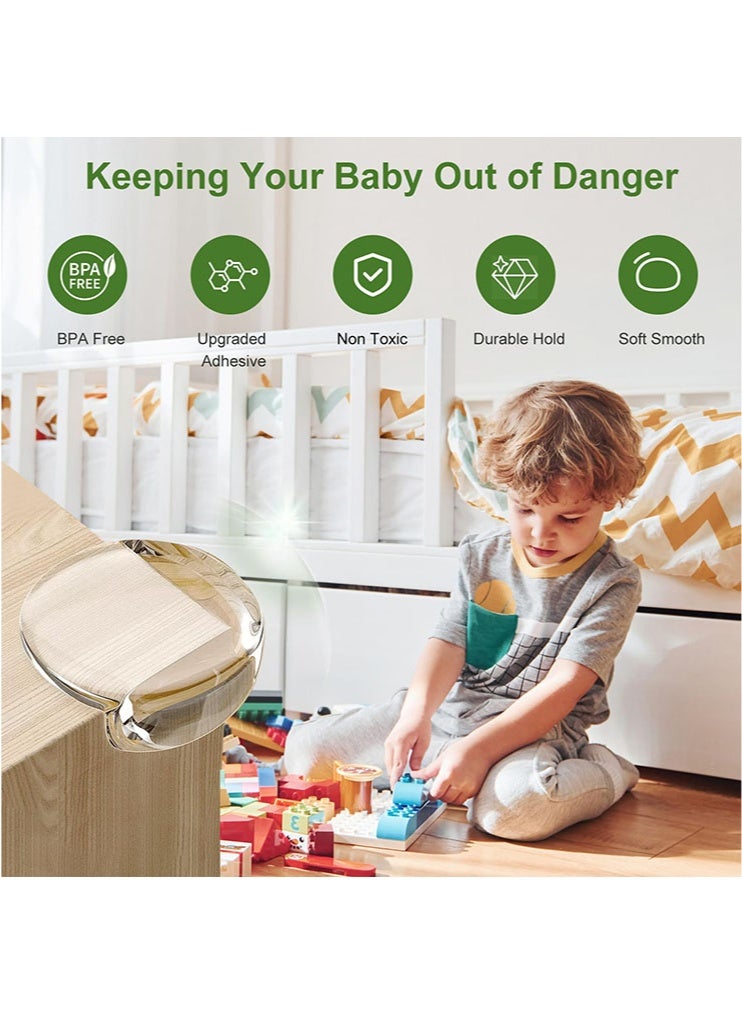 meayul 36 Pack Corner Protector Baby, Baby Proofing Soft Corner Protector, Table Corner Protectors for Baby Clear Corner Protectors for Furniture Corner Guards Baby Proof Bumpers Corner Covers Baby Safety Child Proofing - Image 3