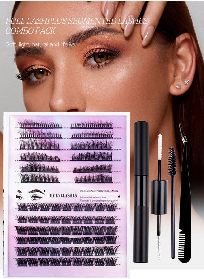 Ocean Magnetic False Eyelashes Set with Magnetic Liquid Eyeliner &  Magnetic False Eyelashes Black Magnetic Fake Lashes for Eyelashes Extension Makeup Tools  - Image 1