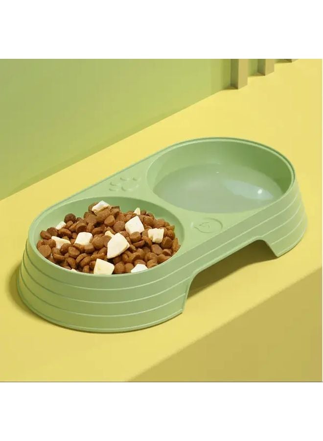 طبق طعام وشراء مزدوج للقطط مضاد للانسكاب بودرة رومانسية - Image 2