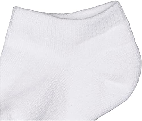 Jefferies Socks Baby Girls Unisex Newborn Seamless Sport Half Cushion Low Cut 6 Pack, White, 12-24 Months US - Image 2