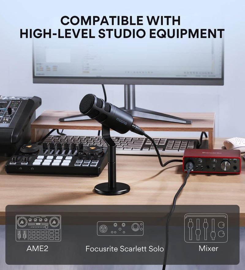MAONO PD100 XLR Dynamic Microphone for Podcasting and Vocal Recording - Image 5