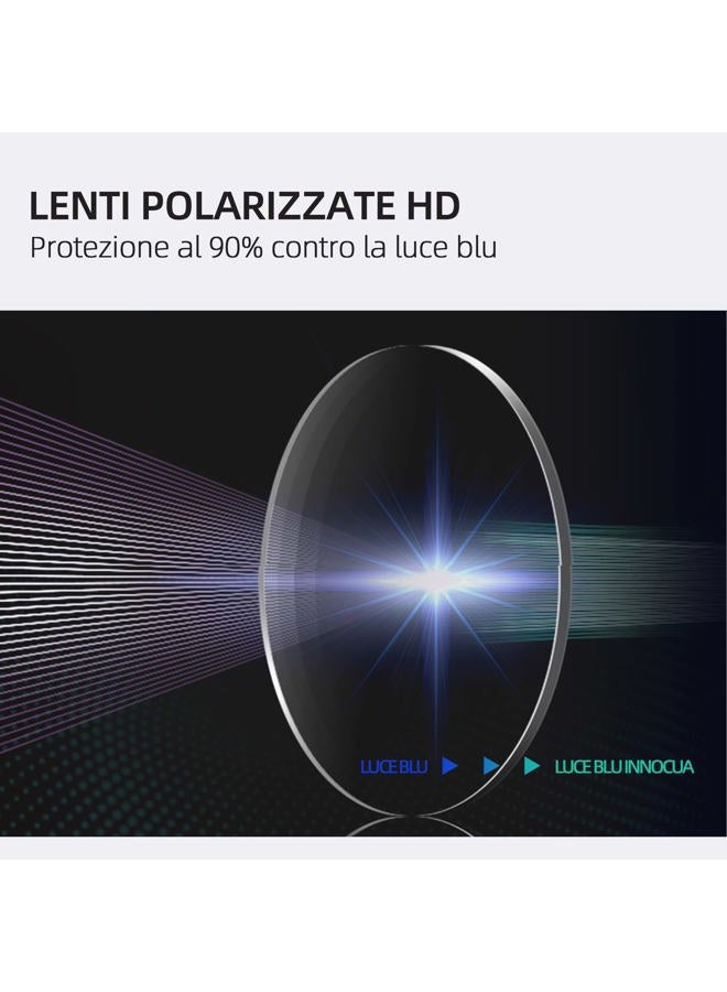 ZENOTTIC Blue Light Blocking Reading Glasses Eyeglasses Frame Anti Blue Ray Glasses Computer Glasses Women/Men - Image 3