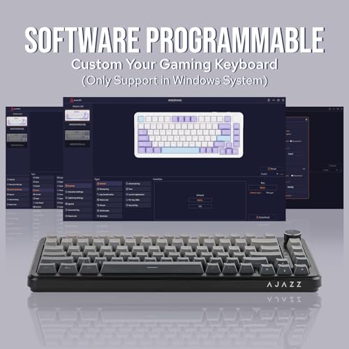 MechLands AJAZZ AK820 MAX HE Hall Effect Magnetic Gaming Keyboard, Adjustable Actuation, 8KHz Polling Rate, Wired Rapid Fast Keyboard, Creamy Gasket, RGB Backlight, NKRO for Win/Mac (Gradient Grey) - Image 5