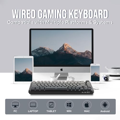 MechLands AJAZZ AK820 MAX HE Hall Effect Magnetic Gaming Keyboard, Adjustable Actuation, 8KHz Polling Rate, Wired Rapid Fast Keyboard, Creamy Gasket, RGB Backlight, NKRO for Win/Mac (Gradient Grey) - Image 3