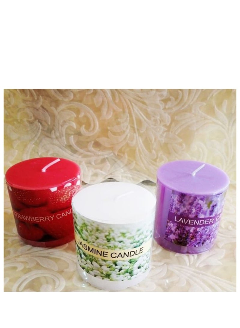 Generic Candle With  Scent Small 3 Pcs  - Image 1
