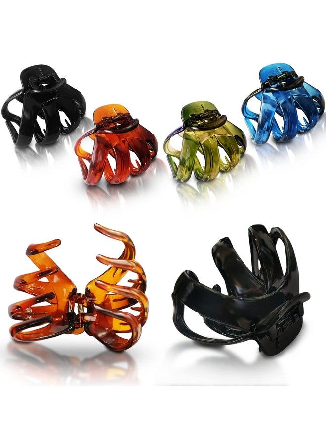Sanas Hair Clips For Women 4Pc Hair Accessories For Women Hair Clutches For Women Claw Clips For Women Korean Hair Clips For Women Butterfly Clips(Large) - Image 2