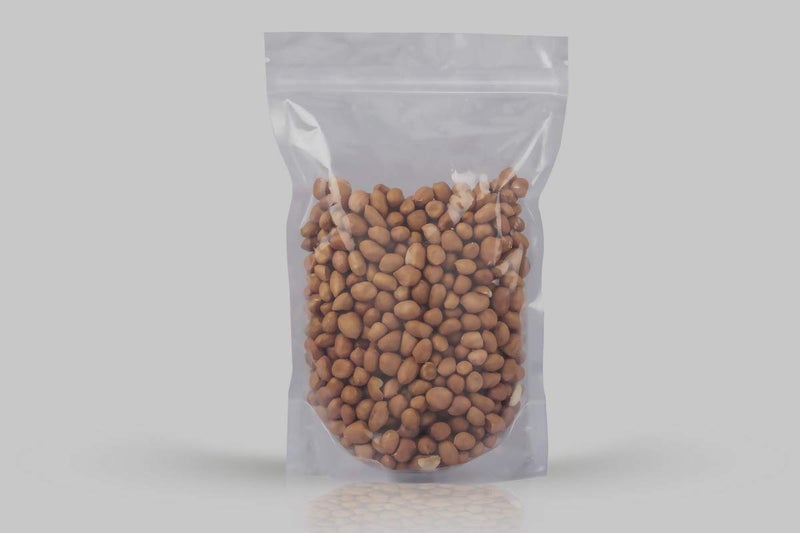 Maruthi Plastics Maruthi Plastics Transparent Food Graded Standup Pouch With Zipper 165 MM x 250 MM 40 BG Pack of 100 Nos - Image 1